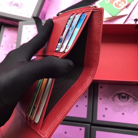 Gucci GG Marmont Matelasse Wallet 474802 Red Gucci GG Marmont Matelasse Wallet 474802 Red