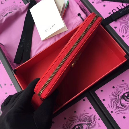 Gucci GG Marmont Zip Around Wallet 443123 Red Gucci GG Marmont Zip Around Wallet 443123 Red
