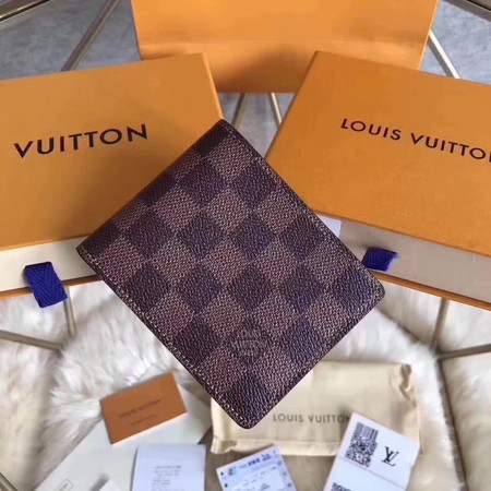 Louis Vuitton Damier Ebene Canvas MULTIPLE WALLET N60895 Louis Vuitton Damier Ebene Canvas MULTIPLE WALLET N60895