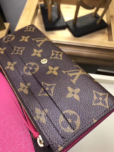 Louis Vuitton Monogram Canvas EMILIE WALLET M61289 Rose Louis Vuitton Monogram Canvas EMILIE WALLET M61289 Rose