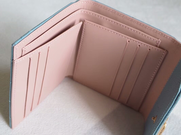 Chanel Tri-Fold Wallet Calfskin Leather A48980 Blue Chanel Tri-Fold Wallet Calfskin Leather A48980 Blue