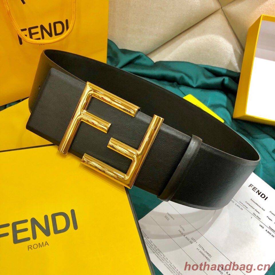 Fendi Leather Belt F2369 Black Fendi Leather Belt F2369 Black