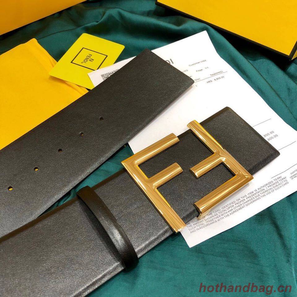 Fendi Leather Belt F2369 Black Fendi Leather Belt F2369 Black