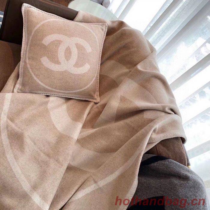 CHANEL Merino Wool Cashmere CC Throw Blanket CHB00004 CHANEL Merino Wool Cashmere CC Throw Blanket CHB00004