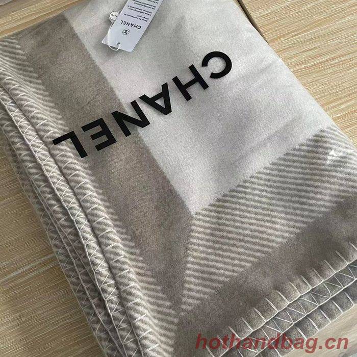 CHANEL Merino Wool Cashmere CC Throw Blanket CHB00006 CHANEL Merino Wool Cashmere CC Throw Blanket CHB00006