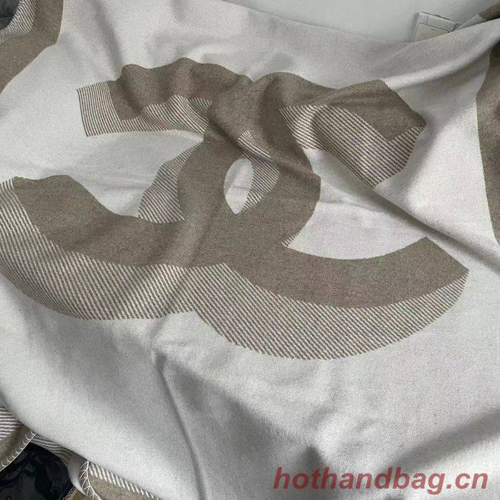 CHANEL Merino Wool Cashmere CC Throw Blanket CHB00006 CHANEL Merino Wool Cashmere CC Throw Blanket CHB00006
