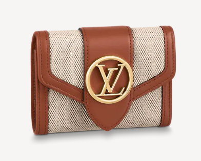 Louis Vuitton LV PONT 9 COMPACT WALLET M81393 brown Louis Vuitton LV PONT 9 COMPACT WALLET M81393 brown