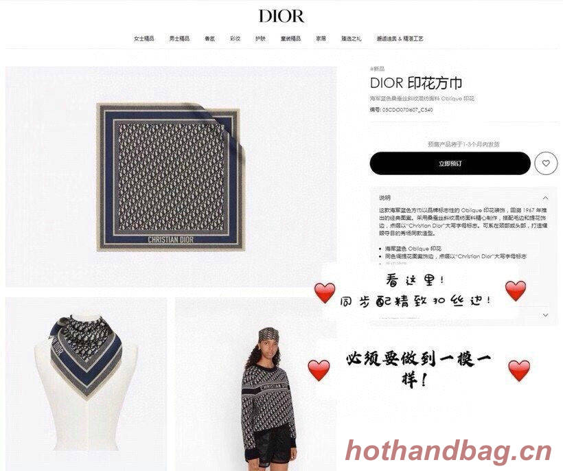 Dior Scarf DIC00051 Dior Scarf DIC00051