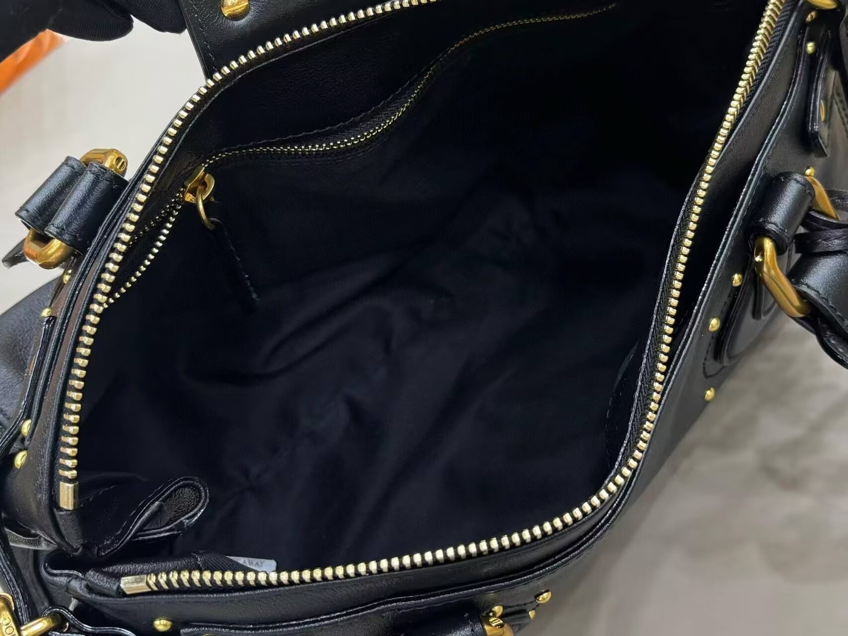 Chloe Original Leather Handle Bag C63202 Black Chloe Original Leather Handle Bag C63202 Black