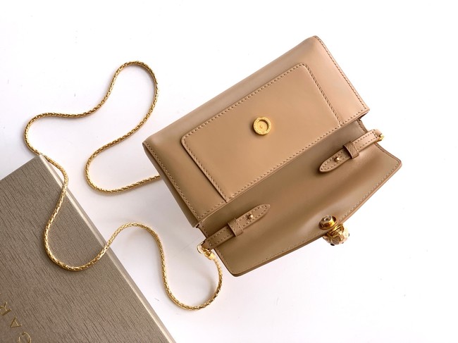 Bvlgari Serpenti Forever leather crossbody bag 289688 Apricot