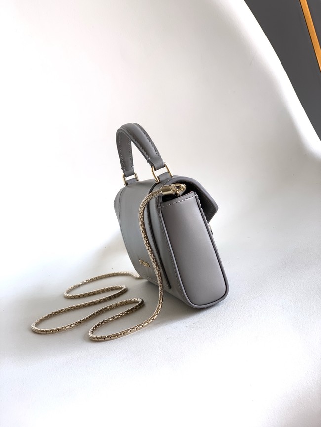 Bvlgari Serpenti Forever leather crossbody bag 289688 gray