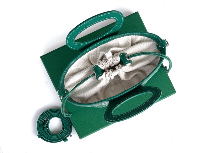 Goyard Calfskin Leather Tote Bag PM 00249 green
