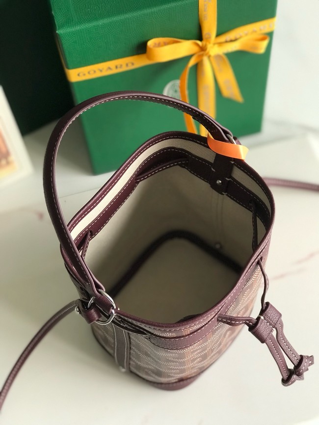 Goyard petit flot drawstring Bag MINI 20251 burgundy