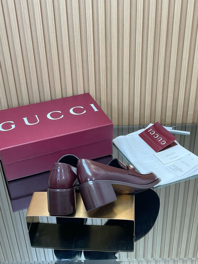 Gucci Womens heeled loafer with Horsebit 45109-4