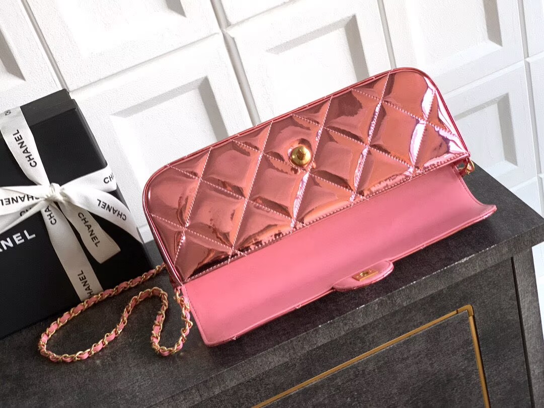 Chanel 25K Original Patent Leather Top Handle Bag A6321 Pink Chanel 25K Original Patent Leather Top Handle Bag A6321 Pink