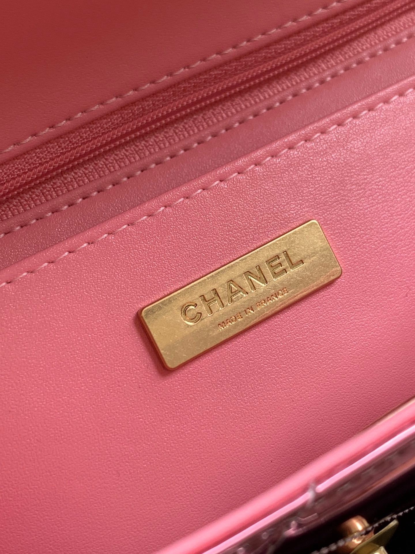 Chanel 25K Original Patent Leather Top Handle Bag A6321 Pink Chanel 25K Original Patent Leather Top Handle Bag A6321 Pink