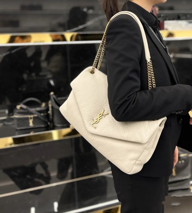 Saint LaurentCALYPSO SMALL IN GRAINED LAMBSKIN 734153 BEIGE