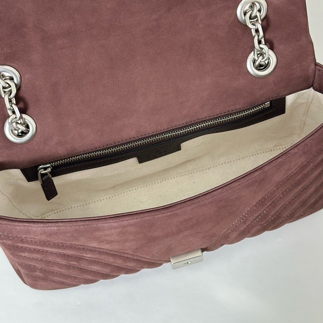 Gucci GG Marmont medium shoulder bag 837267 Dark brown