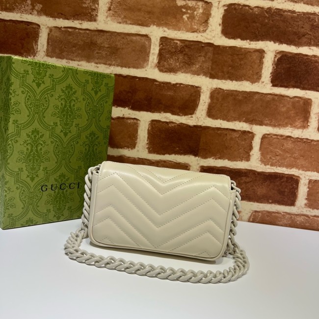 Gucci GG Marmont mini shoulder bag 699757 white