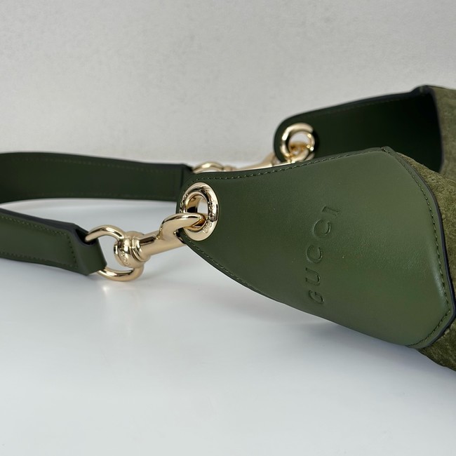 Gucci GG Marmont suede shoulder bag 834981 green