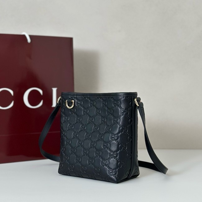 Gucci GG Emblem nano bucket bag 847090 black
