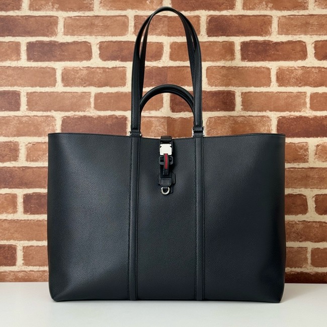Gucci leather tote bag 816753 black