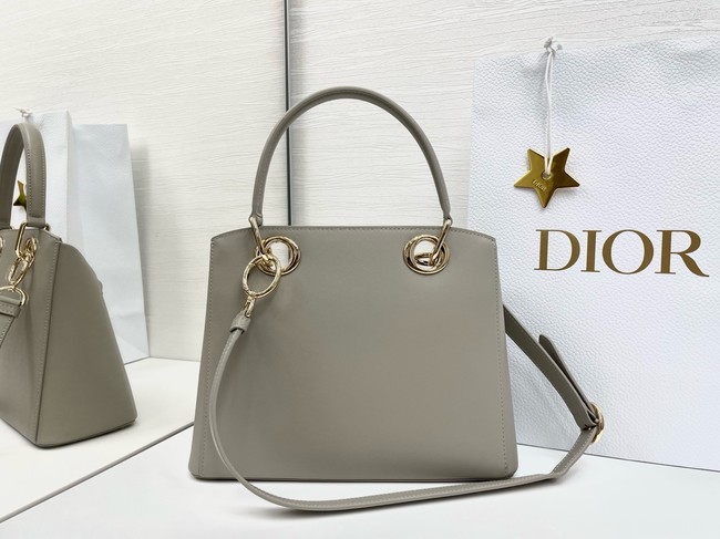 Dior Calfskin Tote Bag 6598 gray