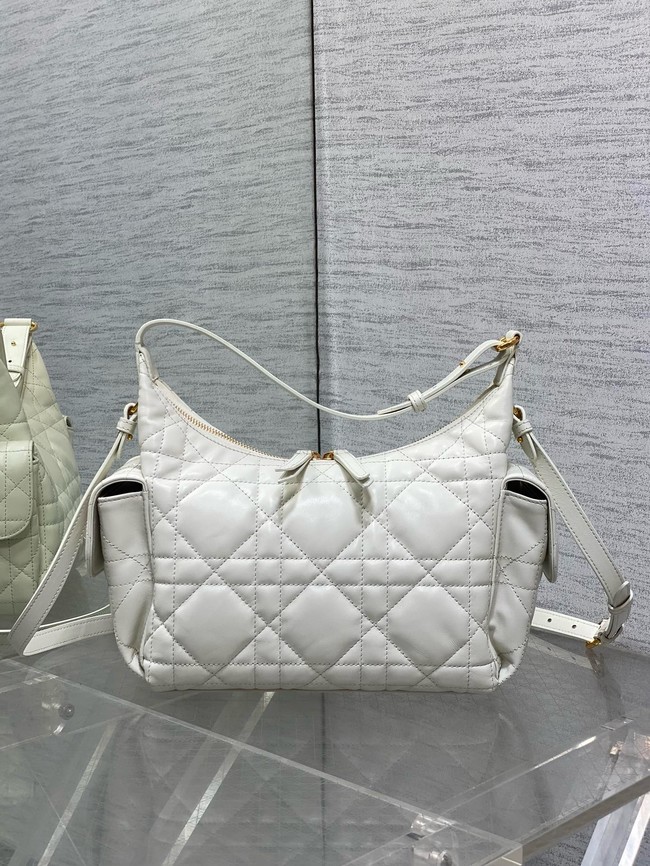 Dior Medium D-Dream Bag Macrocannage Lambskin M6323UU Latte