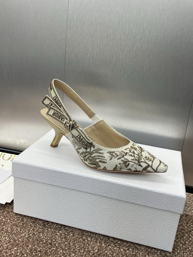 JAdior Slingback Pump Cotton Embroidered KCV367DLN-2