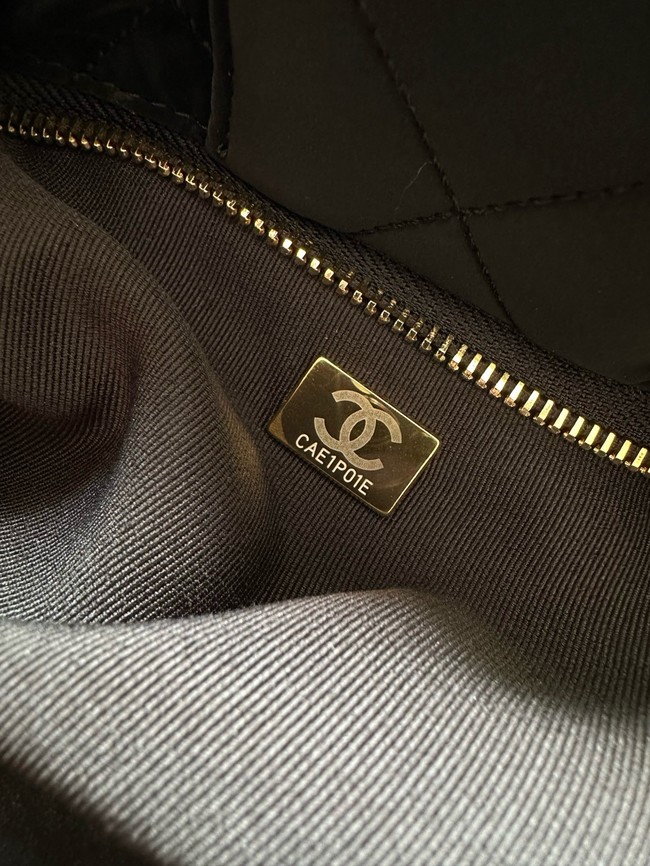 Chanel Bow bag Velvet-Effect Nylon AS5851 Black