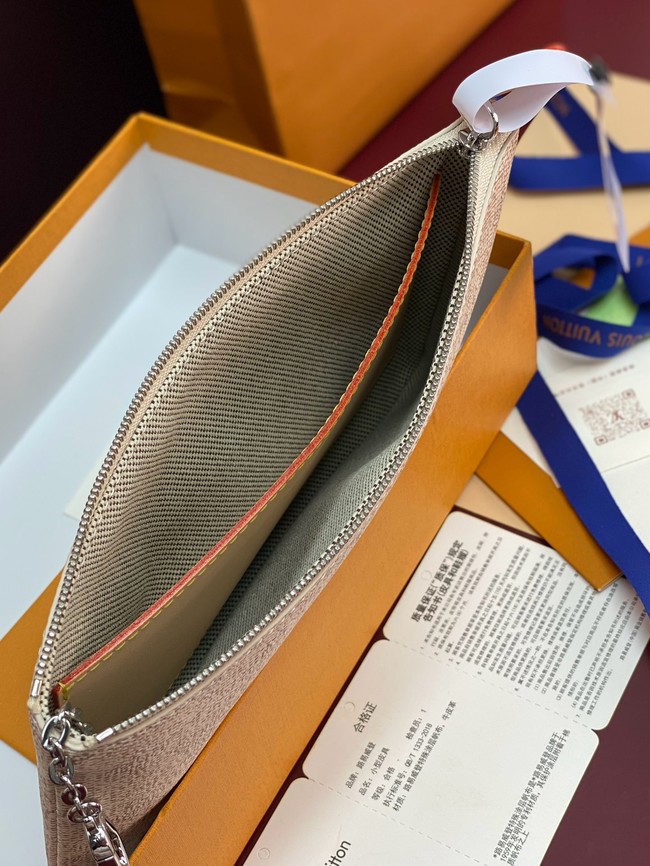 Louis Vuitton NEW Key Pouch M M27109 Apricot