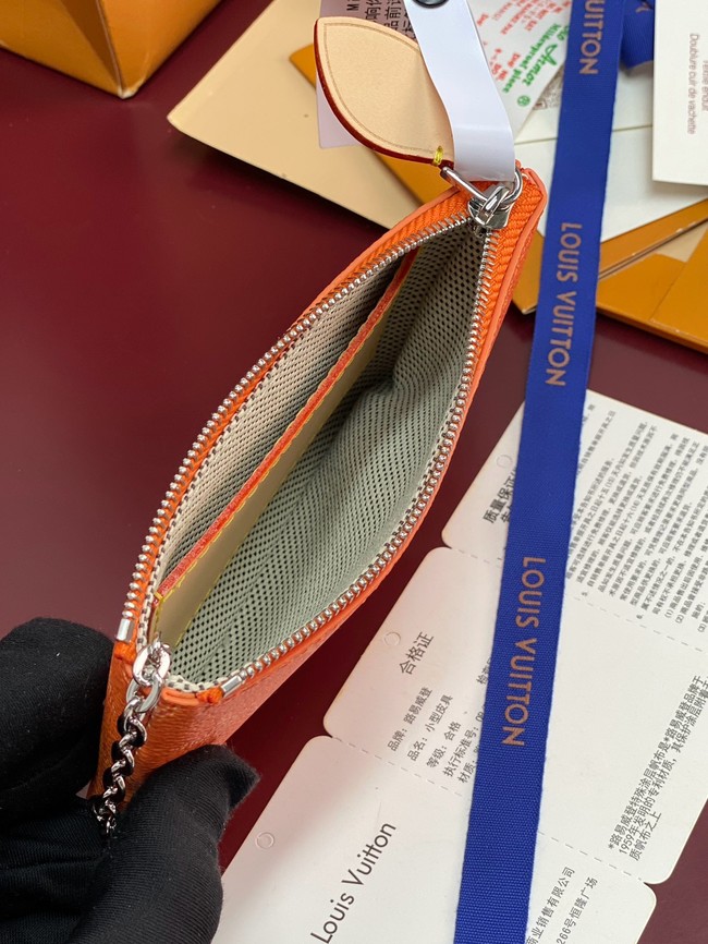 Louis Vuitton NEW Key Pouch S M27141 orange