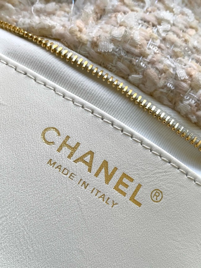 Chanel Bow Bag AS5851 Beige & White