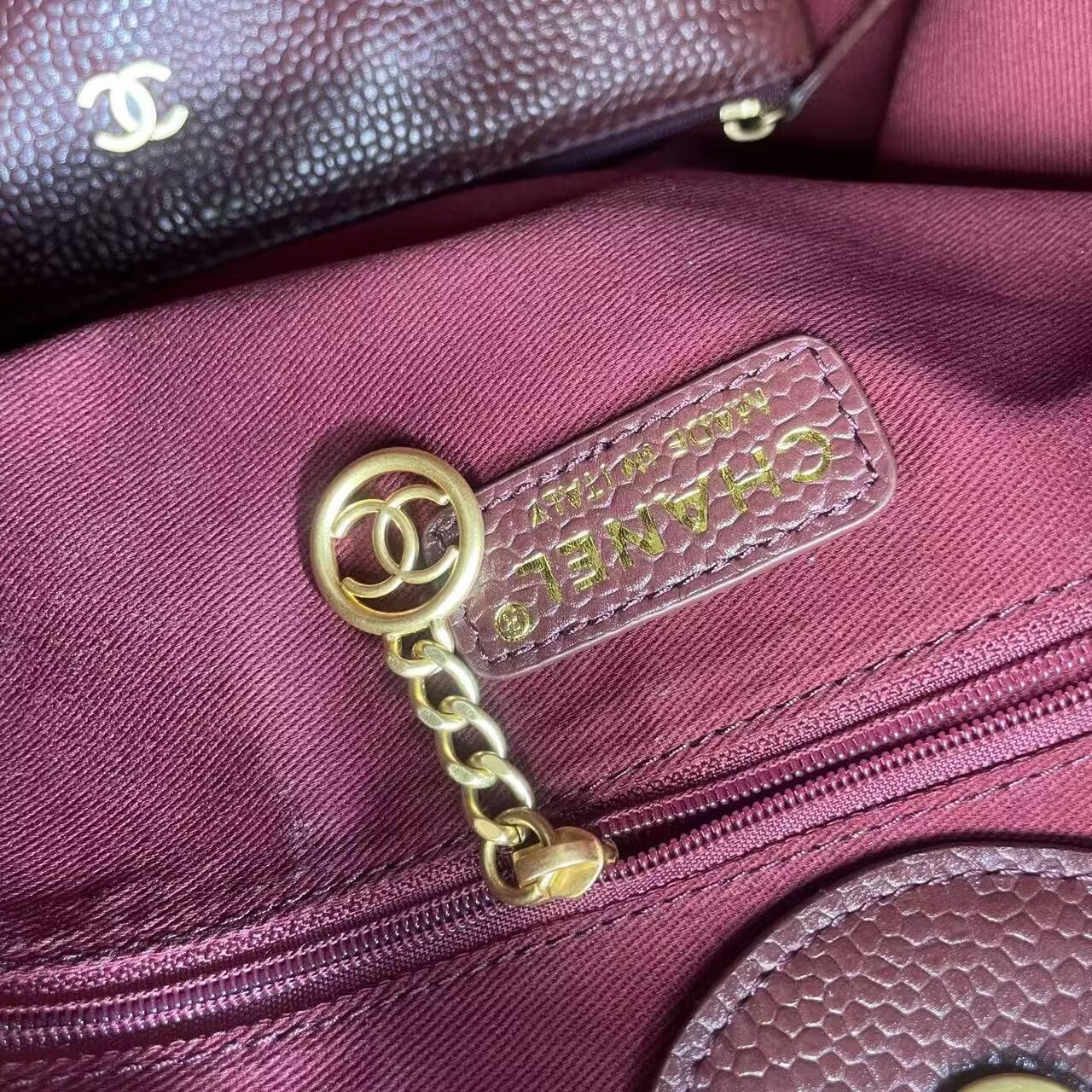 Chanel Original Leather LARGE SHOPPING BAG A66941 Wine Chanel Original Leather LARGE SHOPPING BAG A66941 Wine