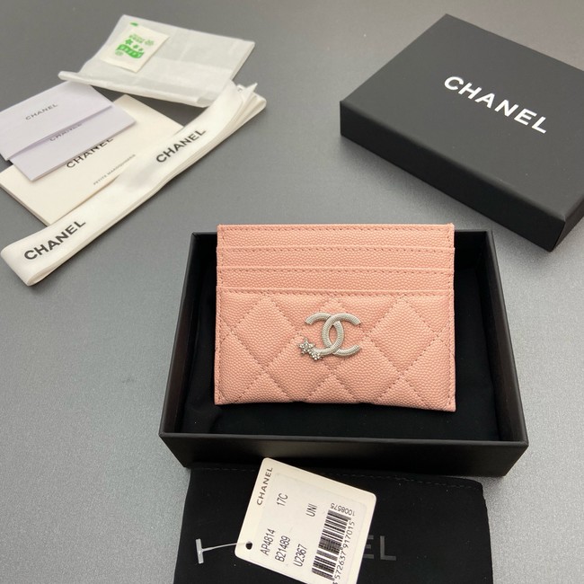 Chanel Classic Card Holder AP4814 pink