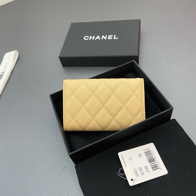 Chanel Flap Card Holder AP4812 yellow