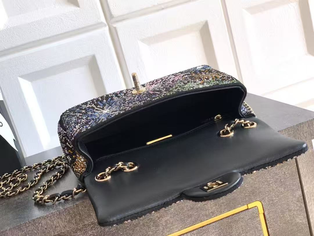 Chanel Starry Sky Diamond Inlay Flat Bag CF6171