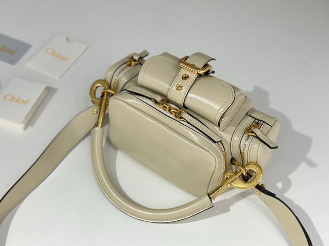 Chloe Soft leather bowling bag W0653 Cream