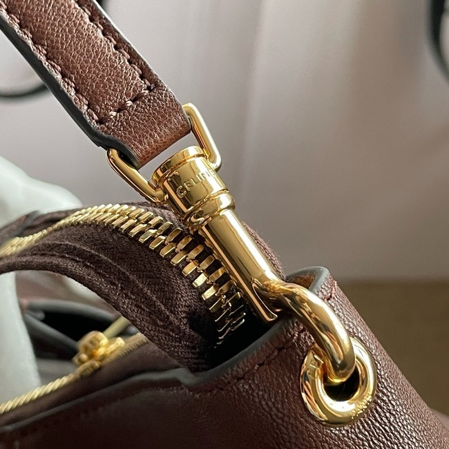 Celine LARGE SMILING NEW LUGGAGE IN LAMBSKIN 123683 brown