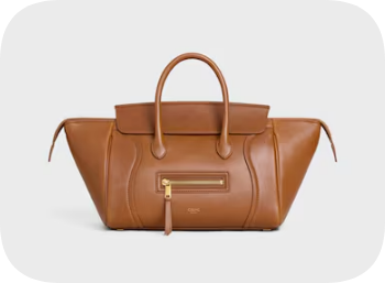 Celine SMALL NEW LUGGAGE IN SUPPLE SHINY LAMBSKIN 124213 SOFT TAN Celine SMALL NEW LUGGAGE IN SUPPLE SHINY LAMBSKIN 124213 SOFT TAN