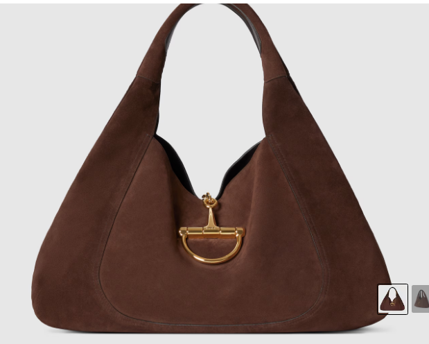 Gucci Softbit maxi shoulder bag Variation 837466 dark brown suede Gucci Softbit maxi shoulder bag Variation 837466 dark brown suede