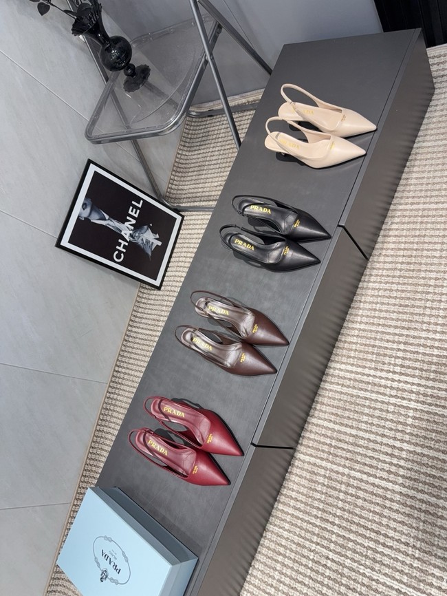 Prada leather slingback pumps 1I901M-5