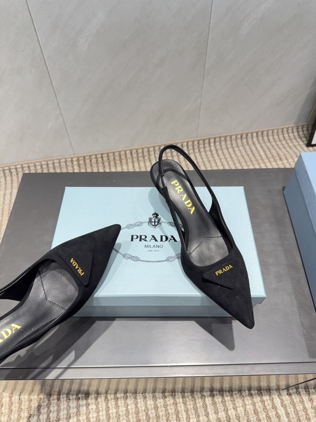 Prada leather slingback pumps 87220-4