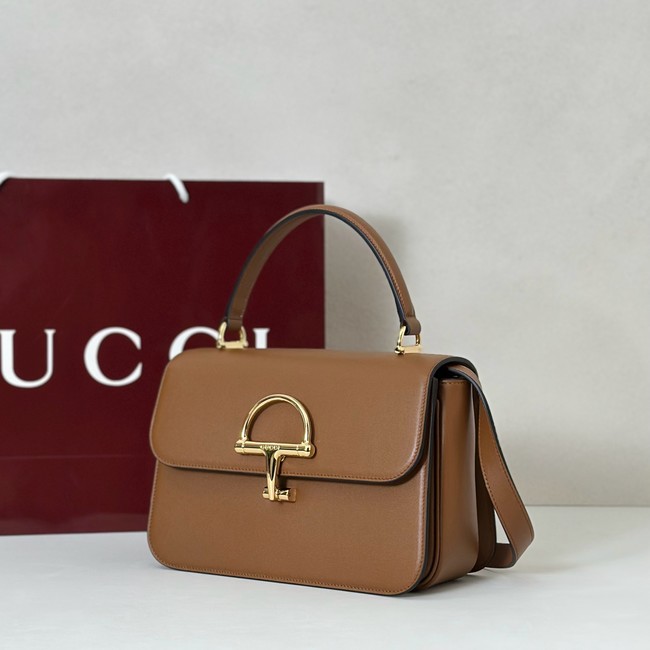 Gucci Siena medium top handle bag 855535 brown 