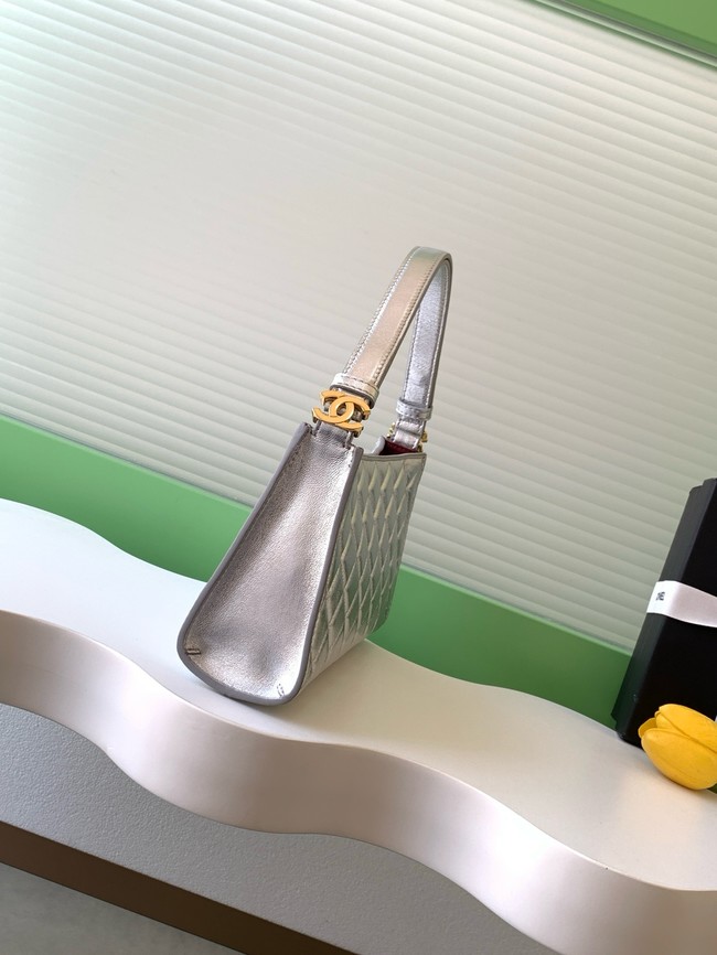 CHANEL Shoulder Bag AS6045 Silver