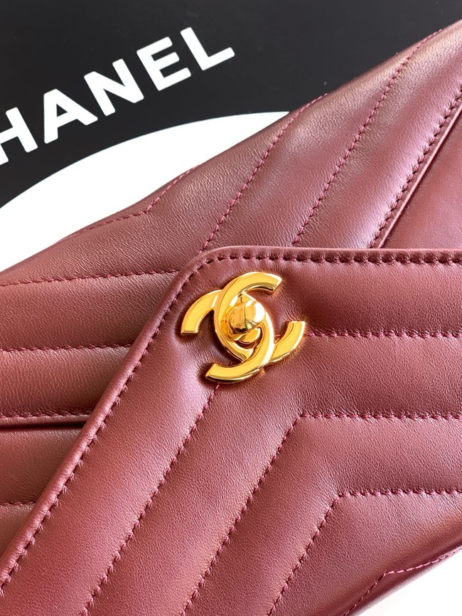 Chanel Original Leather 26X C6044 burgundy
