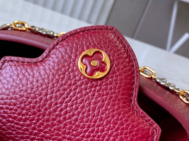 Louis Vuitton Capucines MINI M27038 Grenat Red
