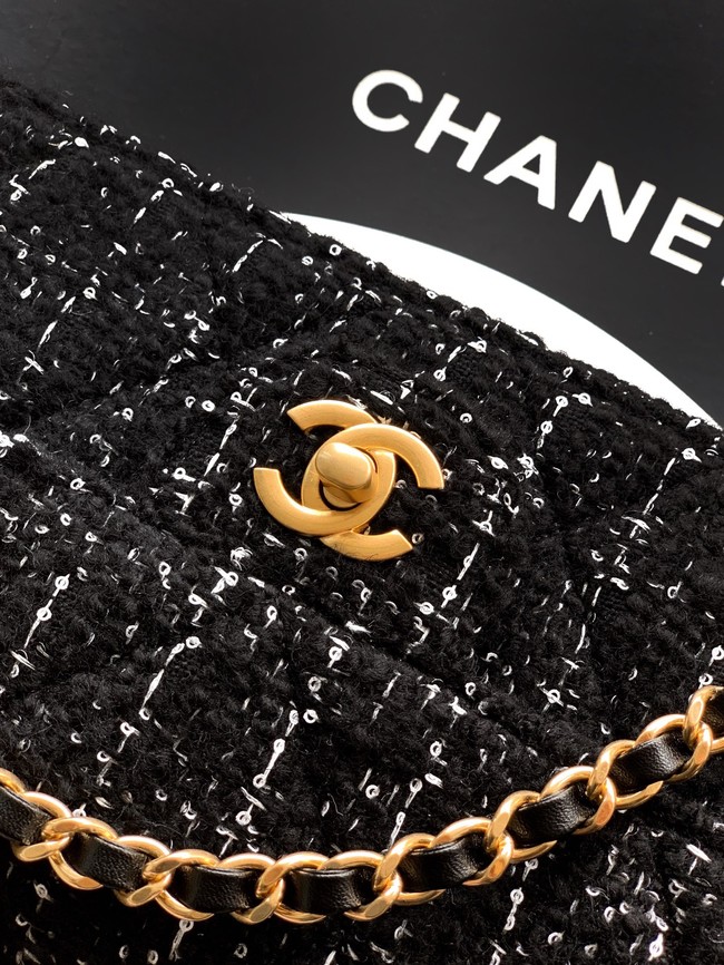 Chanel Large Flap Bag With Top Handle AS5807 BLACK