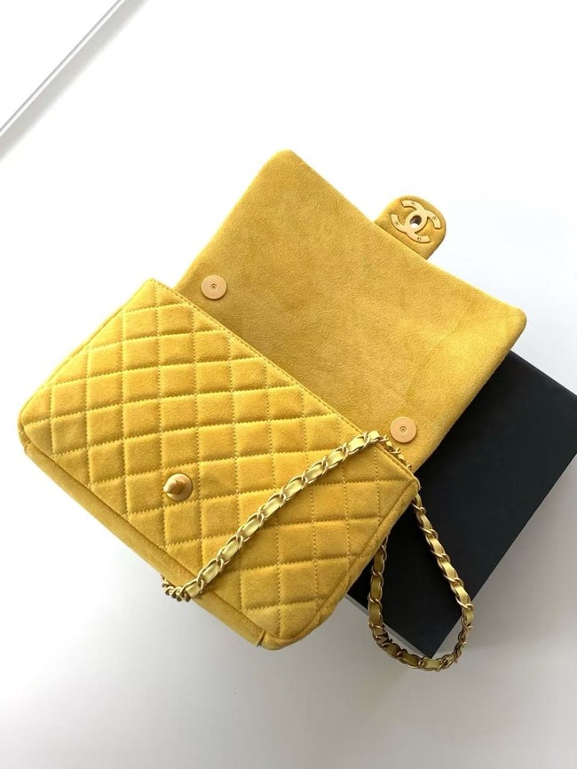 CHANEL Classic Handbag AS5991 yellow