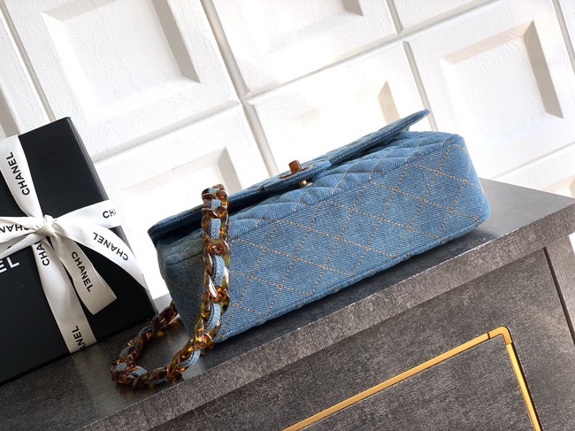 Chanel Flapbag Denim & Gold Metal 1116 Blue